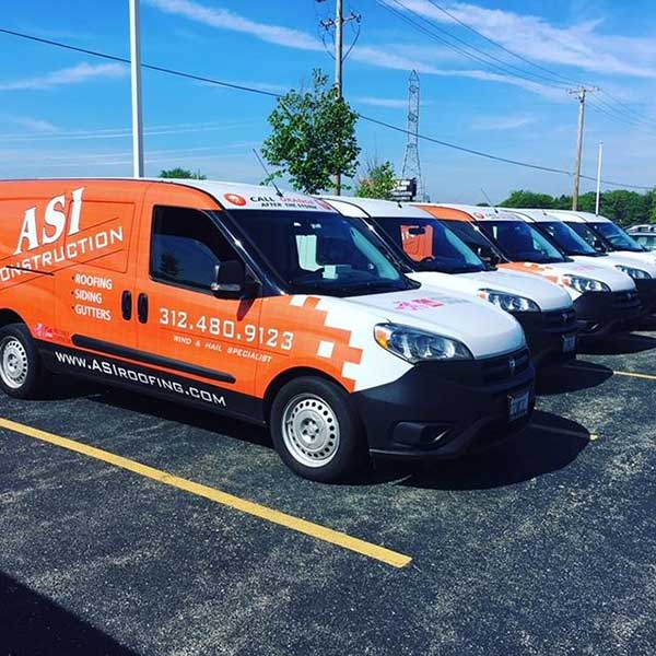asi construction service vans