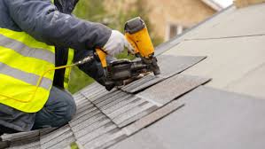 roofer installing roof shingles in burr ridge